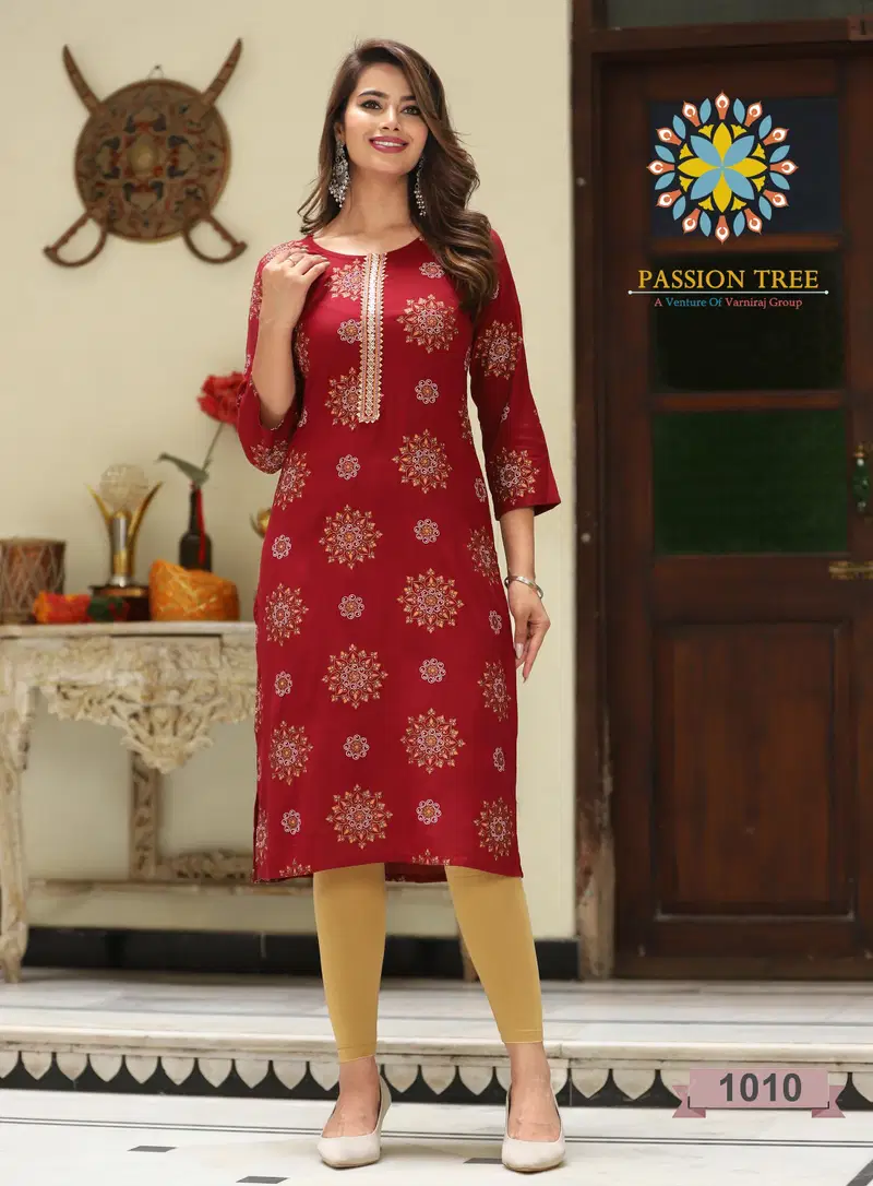 Albeli Vol 1 By Passion Tree Embroidery Designer Kurtis
